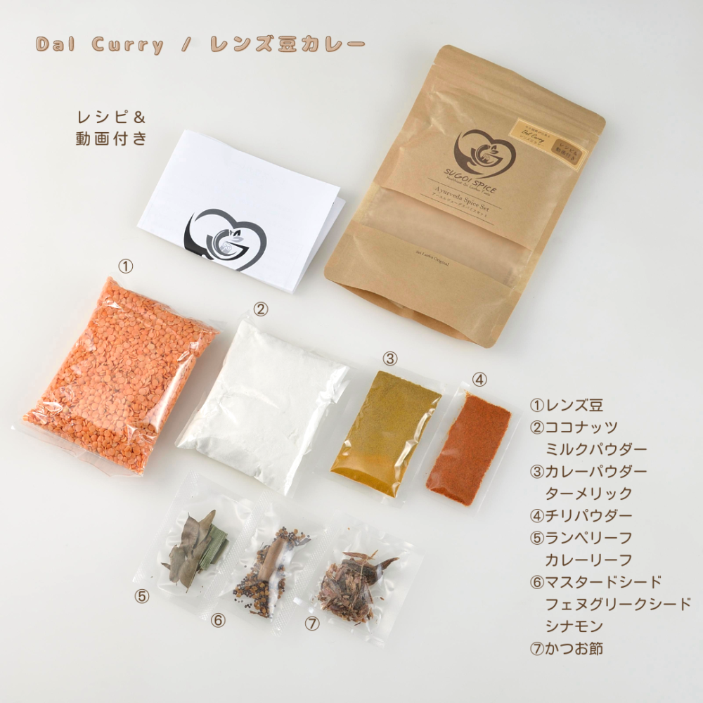 スリランカカレー スパイスセット（チキン・レンズ豆）