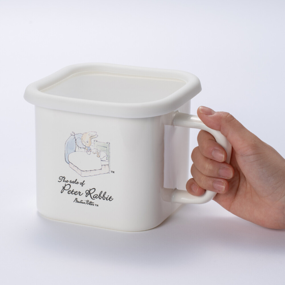 【ピーターラビット】ホーローマルチスクエアポット