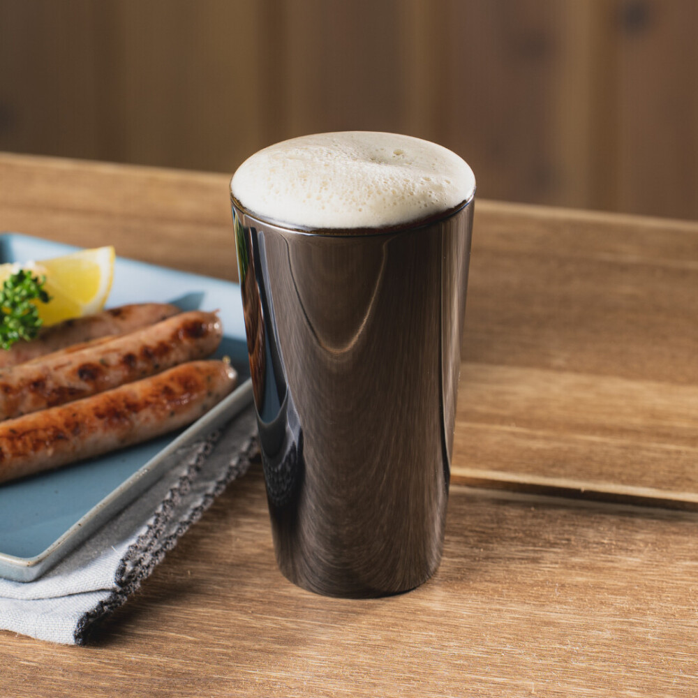 【BRILLIANT BLACK】2重ストレートカップ 250mL(貼箱入)