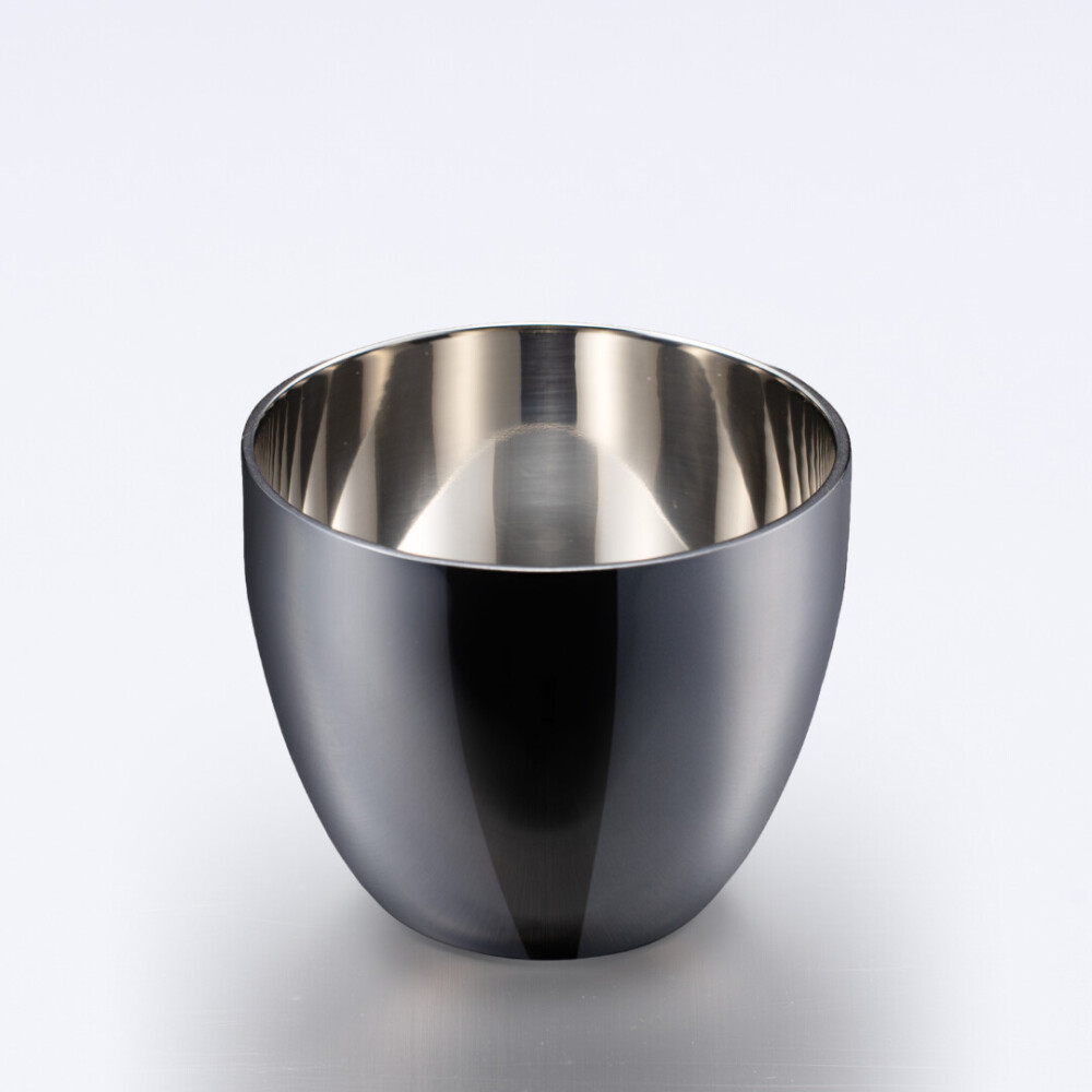 【BRILLIANT BLACK】2重ぐい呑み 70mL(貼箱入)