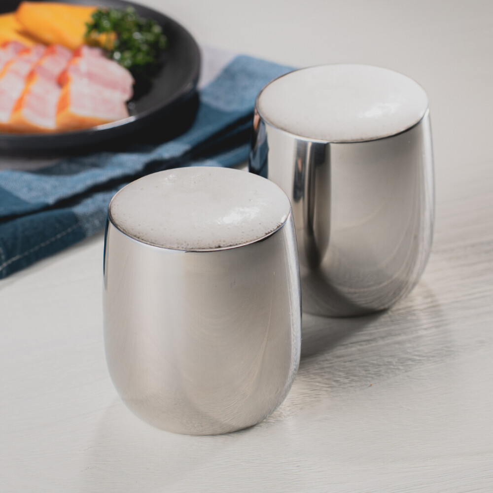 【SUSCUP】2重ロックカップ 250mL ペアセット(貼箱入)