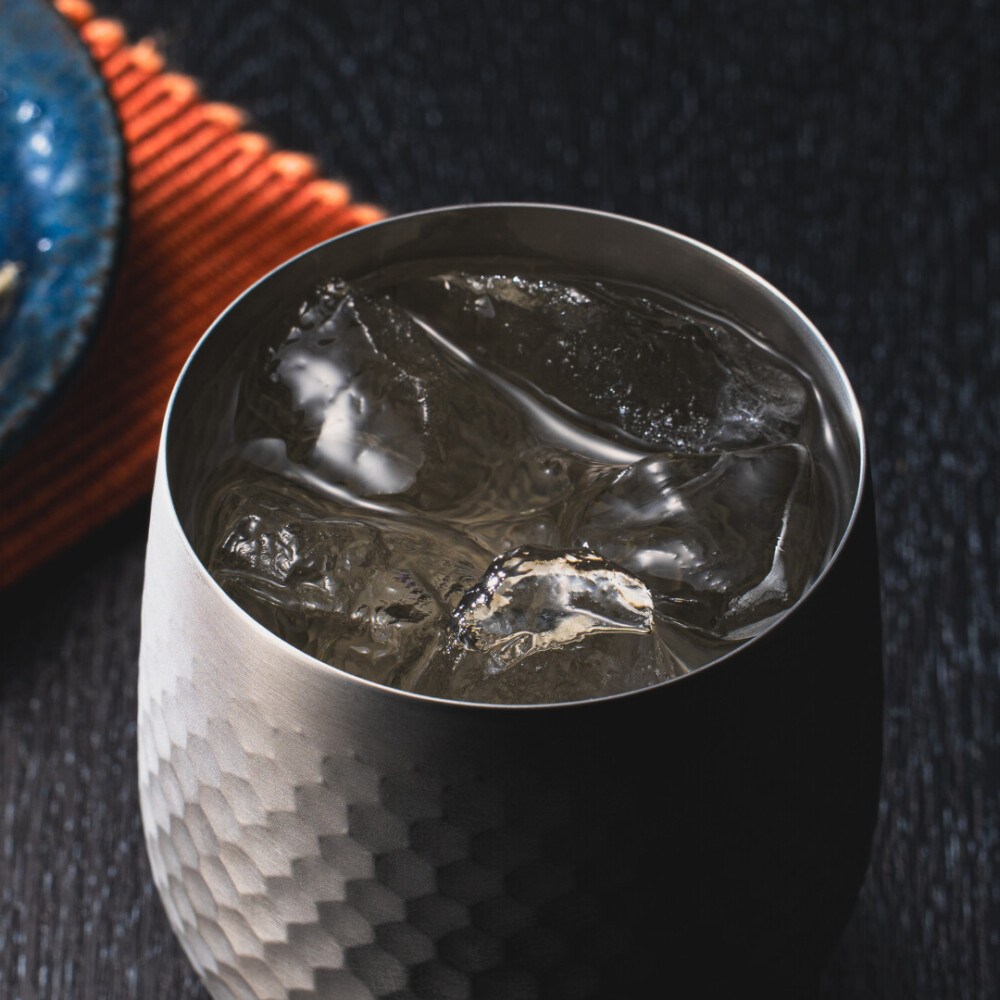 【SUSCUP】鎚目ロックカップ 340mL ペアセット(貼箱入)