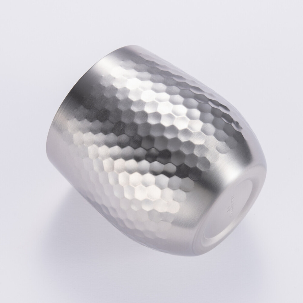 【SUSCUP】鎚目ロックカップ 340mL ペアセット(貼箱入)