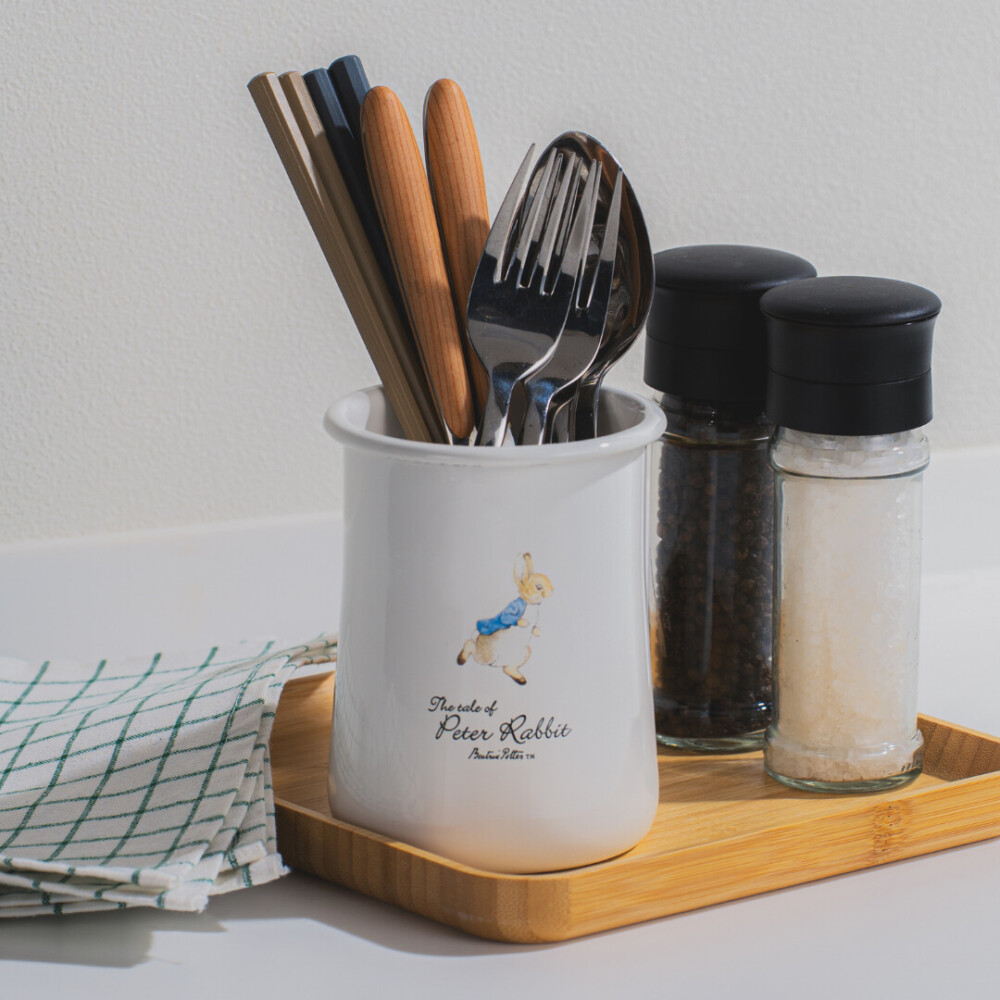 【ピーターラビット】ホーローカトラリースタンド