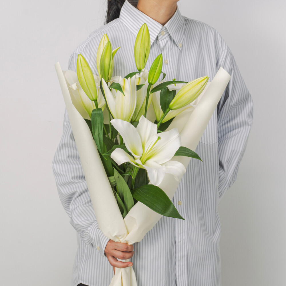 オリエンタルユリ ホワイト3本