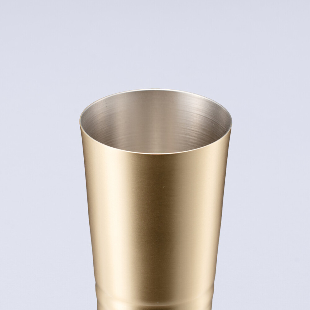 真鍮製ビアカップ 160mL ペアセット（貼箱入）