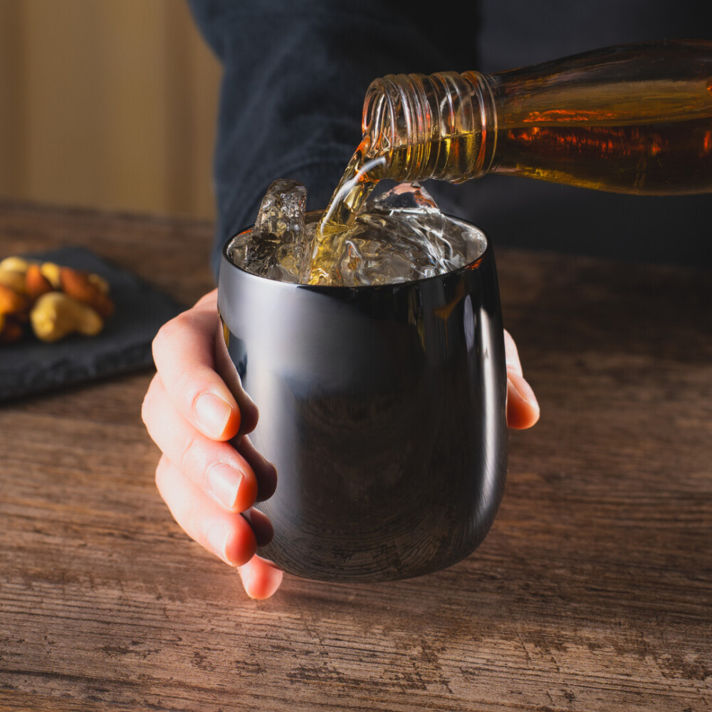 【BRILLIANT BLACK】2重ロックカップ 250mL(貼箱入)