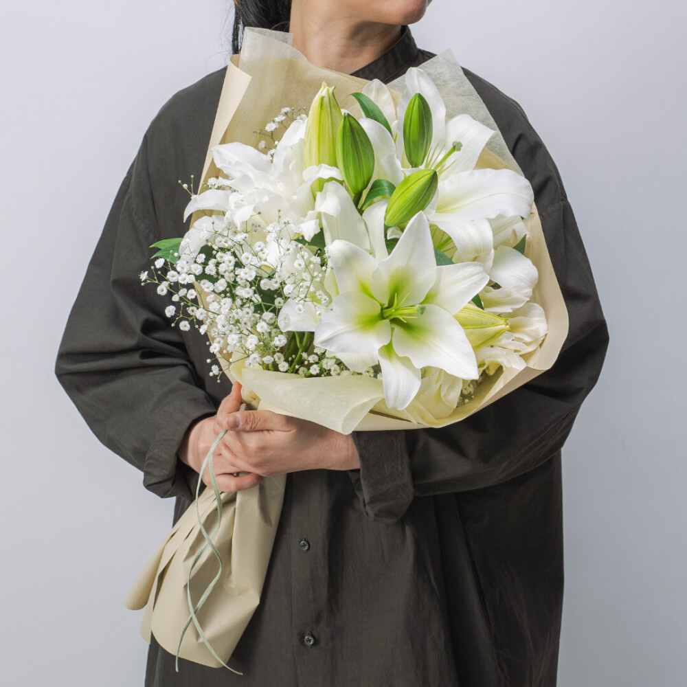 オリエンタルユリ ホワイト3本