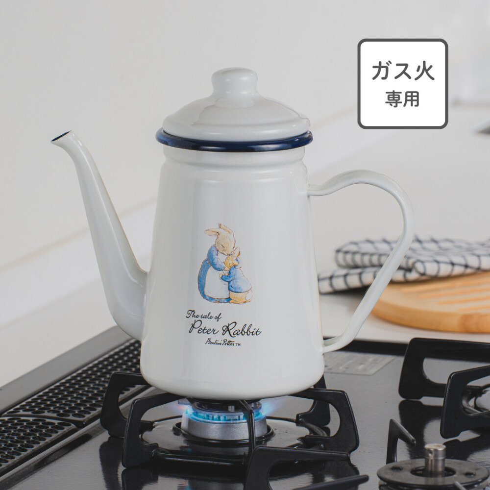 【ピーターラビット】ホーローカフェポット