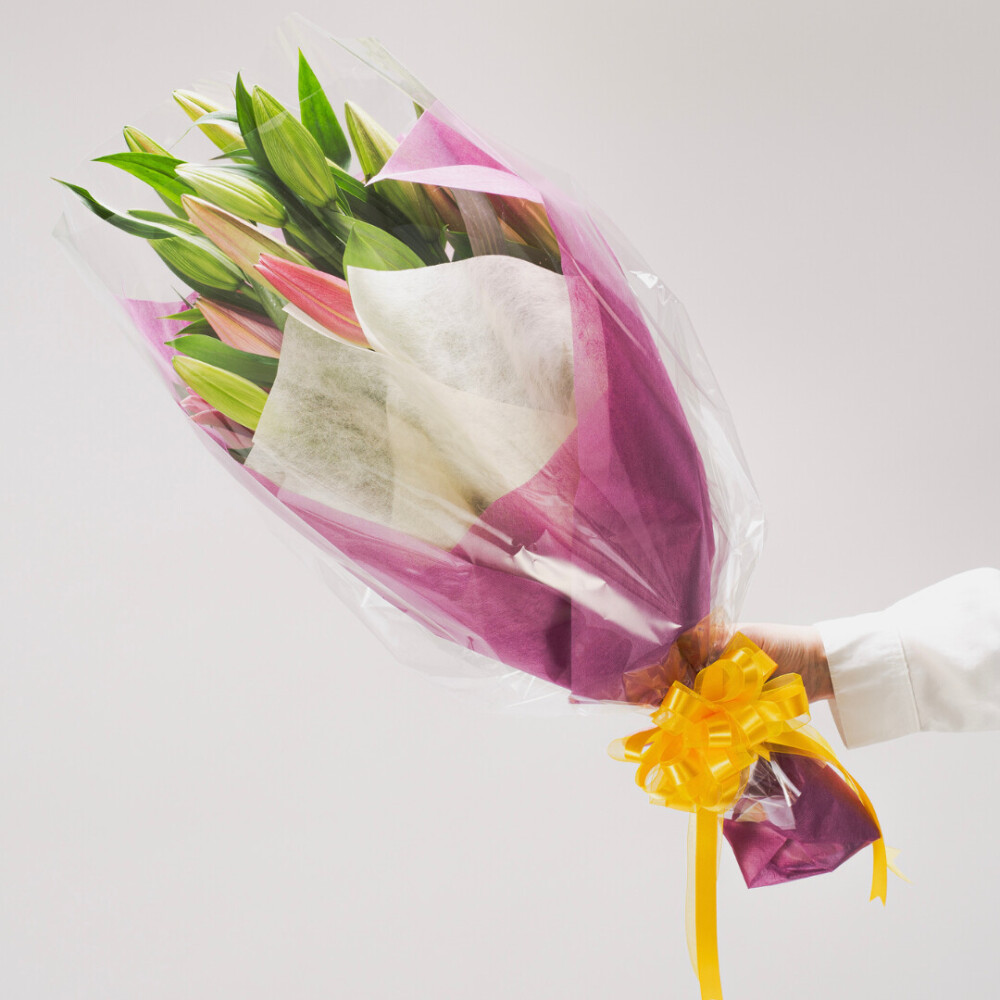 Boeket lelies ピンク5本